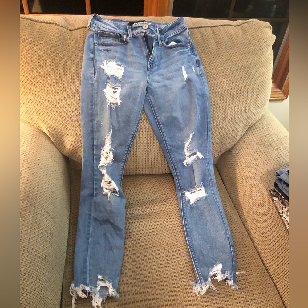 Express destroyed jeans